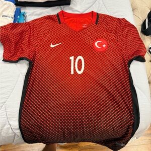 Nike Red and Black Dynamic Soccer Jersey